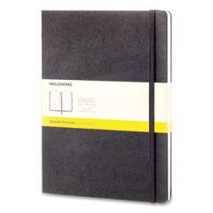 Moleskine Classic Collection Hard Cover Notebook, 1 Subject, Quadrille Rule, Black Cover, 10 x 7.5, 80 Sheets (895292XX)