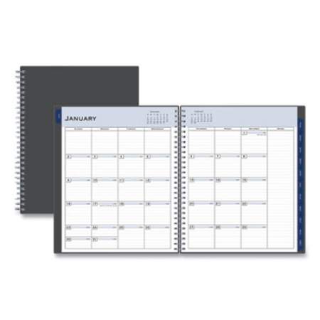 Blue Sky Passages Monthly Planner, 10 x 8, Charcoal Cover, 12-Month (Jan to Dec): 2022 (100011)