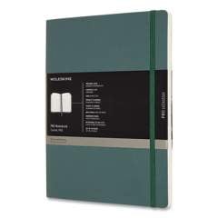Moleskine Professional Notebook, Soft Cover, 1 Subject, Narrow Rule, Forest Green Cover, 9.75 x 7.5, 192 Sheets (620848)