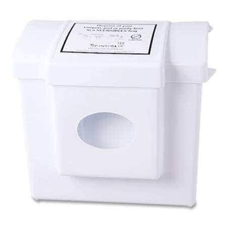 HOSPECO Scensibles Combination Dispenser Receptacle Unit, Plastic, White (CDW)