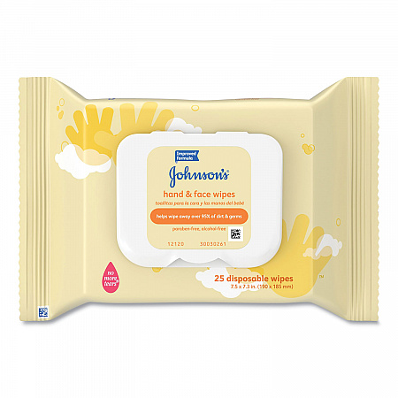 Hand and Body Wipes, Travel Pack, 1-Ply, Nonwoven Fiber, 7.3 x 7.5, Unscented, White, 25 Wipes/Pack (111773900)
