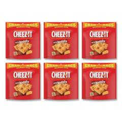 Cheez-It Baked Snack Crackers, Extra Toasty Cheese, 7 oz Bag, 6/Carton (11791)