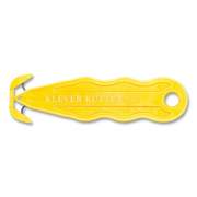 Klever Kutter Kurve Blade Plus Safety Cutter, 5.75" Handle, Yellow, 10/Box (PLS100Y)