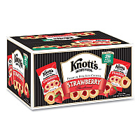 Premium Berry Jam Shortbread Cookies, Strawberry, 2 oz, 36/Carton (BIS59637)