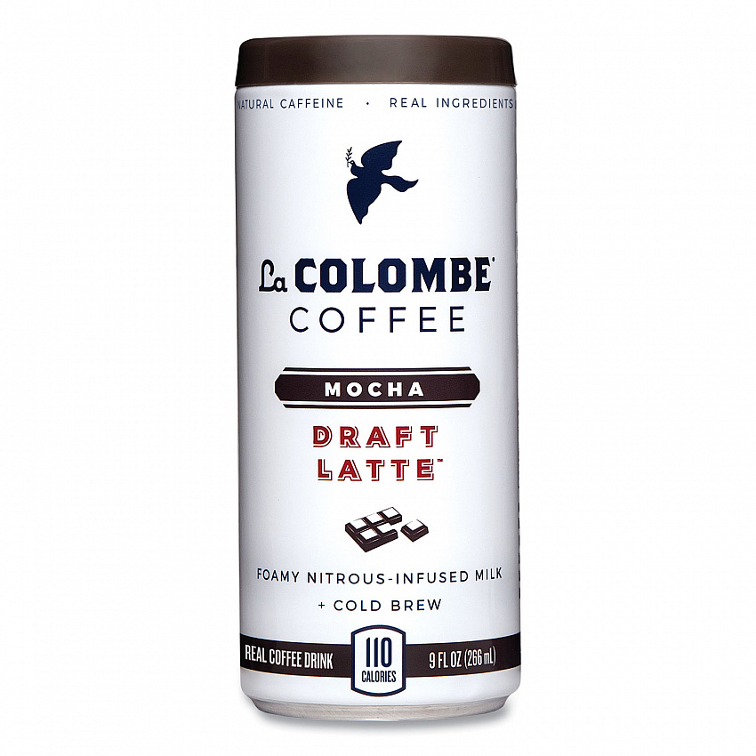 Draft Latte Cold Brew, Nitrous Infused Milk, Mocha, 9 oz Can, 12/Carton (LCT00001)