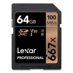 Lexar SDXC Memory Card, UHS-I U1 Class 3, 64 GB (24414104)