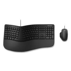 Microsoft Ergonomic Desktop Keyboard and Mouse Combo, Black (24446800)