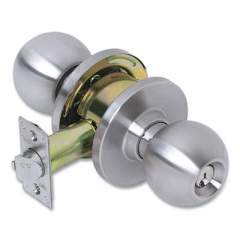 Tell Heavy Duty Commercial Entry Knob Lockset, Stainless Steel Finish (24355001)