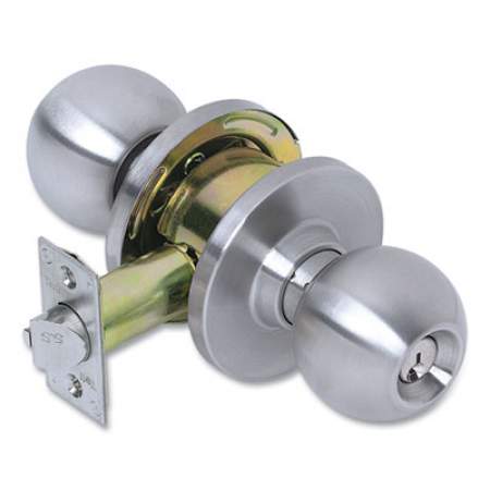Tell Heavy Duty Commercial Storeroom Knob Lockset, Stainless Steel Finish (24355005)