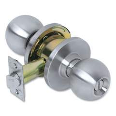Tell Heavy Duty Commercial Privacy Knob Lockset, Stainless Steel Finish (24355026)