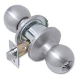 Tell Light Duty Commercial Privacy Knob Lockset, Stainless Steel Finish (CL100295)