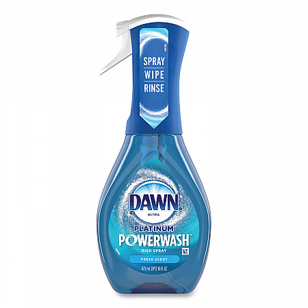 Platinum Powerwash Dish Spray, Fresh Scent, 16 oz Spray Bottle (52364)