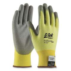 PIP G-Tek KEV Cut-Resistant Seamless-Knit Gloves, Large (Size 9), Yellow/Gray, 12 Pairs (1061785)