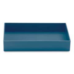 Poppin Stackable Mail and Accessory Trays, 1 Section, Small Format, 9.75 x 6.75 x 1.75, Slate Blue (24342720)