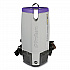 Super Coach Pro 10 Backpack Vacuum with Xover Fixed-Length Two-Piece Wand, 10 qt Tank Capacity, Gray/Purple (107304)