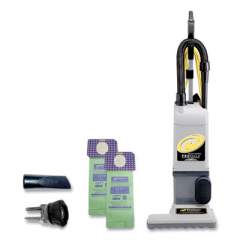 ProTeam ProForce 1500XP Upright Vacuum, 15" Cleaning Path, Gray/Black (433440)