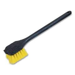 Quickie Gong Brush, Poly Fibers, 20" Black Handle, Yellow (884586)