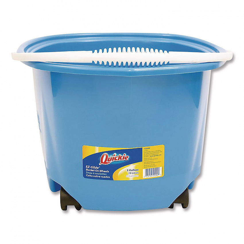 EZ-Glide Bucket on Wheels, 5 gal, Blue (20000ZQK)