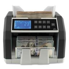 Royal Sovereign Front Load Bill Counter with Counterfeit Detection, 1,400 Bills/min, 9.76 x 10.63 x 9.65, Black/Gray (RBCED200)