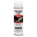 Rust-Oleum Industrial Choice S1600 System Inverted Striping Paint Spray, Flat/Matte White, 17 oz Aerosol Can (24383687)