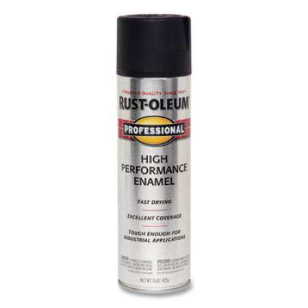Rust-Oleum Professional High Performance Enamel Spray, Semi-Gloss Black, 15 oz Aerosol Can (24383690)