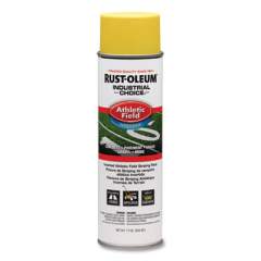 Rust-Oleum Industrial Choice Athletic Field Striping Paint, Flat/Matte Yellow, 17 oz Aerosol Can (24383703)
