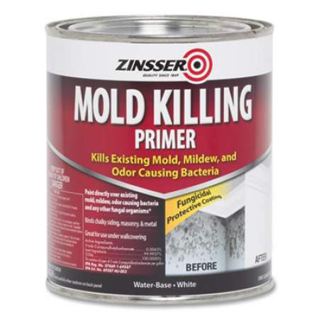 Zinsser Mold Killing Primer, Interior, Flat White, 1 qt Bucket/Pail (24383742)