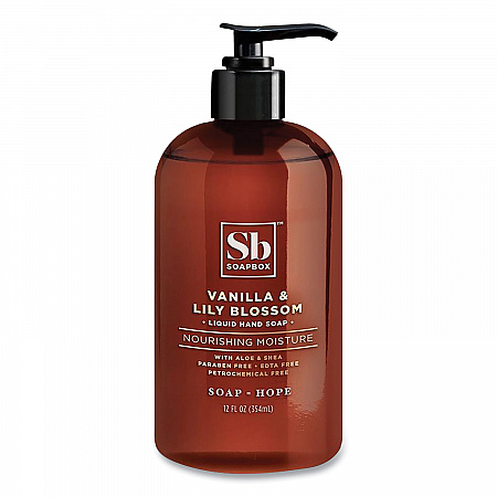 Hand Soap, Vanilla and Lily Blossom Scent, 12 oz, 3/Box (00679BX)