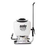 Solo 470 Professional Series Heavy-Duty Backpack Sprayer, 4 gal, 48" Hose, 28" Wand, Translucent White/Black (475BHD)