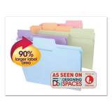 Smead SuperTab Colored File Folders, 1/3-Cut Tabs, Legal Size, 11 pt. Stock, Assorted Pastel Colors, 100/Box (11962)