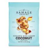 Sahale Snacks Glazed Mixes, Pineapple Rum Cashew Coconut, 1.5 oz Pouch, 18/Carton (24401538)