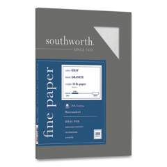 Southworth Granite Specialty Paper, 24 lb, 8.5 x 11, Gray, 100/Pack (619269)