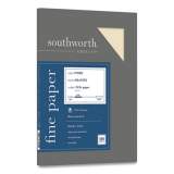Southworth Granite Specialty Paper, 24 lb, 8.5 x 11, Ivory, 100/Pack (P934CK)
