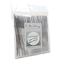 Sterling Heavy-Duty Plastic Cutlery, Heavyweight Knife, Silver, 50/Pack (8305KSV)