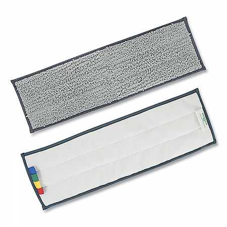 Excella Reusable Mopping Pad, 20 x 6, Gray with Color-Coding Tabs (EF40M)