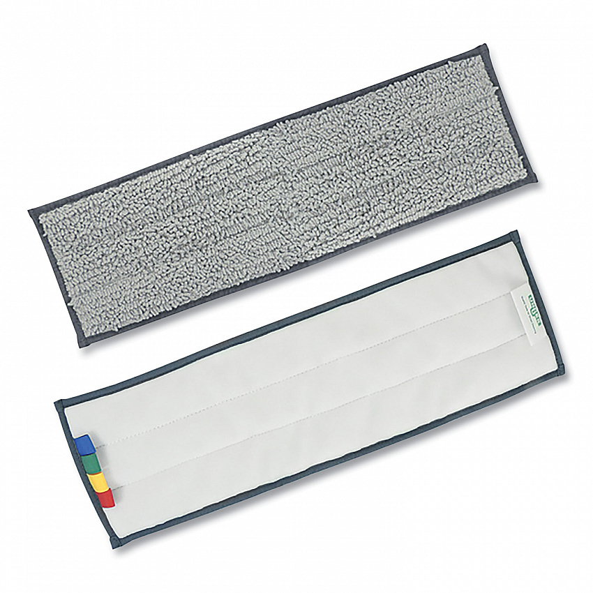 Excella Reusable Mopping Pad, 20 x 6, Gray with Color-Coding Tabs (EF40M)