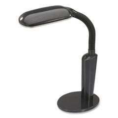 V-Light CFL Compact-Fluorescent Desk Lamp with Gooseneck Arm, 19" to 23" High, Black (850796)