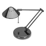 V-Light Classic Halogen Tilt-Arm Desk Lamp, 12" to 15" High, Black Chrome (913859)