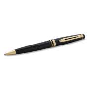 Waterman Expert Ballpoint Pen, Retractable, Medium 1 mm, Blue Ink, Black/Gold Barrel (S0951700)