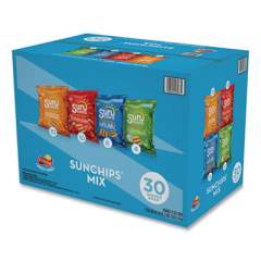 SunChips Variety Mix, Assorted Flavors, 1.5 oz Bags, 30 Bags/Box (49932)