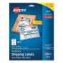 Avery Shipping Labels with TrueBlock Technology, Inkjet Printers, 5.06 x 7.62, White, 25 Sheets/Pack (811675)