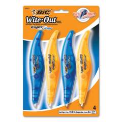 BIC Wite-Out Brand Exact Liner Correction Tape, Non-Refillable, 1/5" x 236", 4/Pack (502850)
