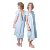 Core Products Cloth Patient Gown, Cotton-Polyester Blend, Large: Chest Size 38" to 42", Blue (PRO953LRG)