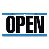 COSCO Open/Closed Outdoor Sign, 11.6 x 6", Blue/White/Black (098013)