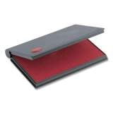 COSCO 2000 PLUS One-Color Felt Stamp Pad, #1, 4.25" x 2.75", Red (090410)