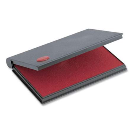 COSCO 2000 PLUS One-Color Felt Stamp Pad, #1, 4.25" x 2.75", Red (819370)