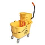 Coastwide Professional Bucket and Side-Press Wringer, 35 qt, Yellow/Black (364105)