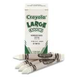 Crayola Large Crayons, White, 12/Box (24326267)