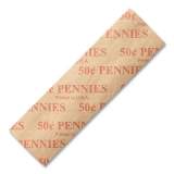 Dunbar Security Products Flat Coin Wrappers, Pennies, $.50, 1000 Wrappers/Box (24392456)