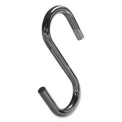 deflecto S Hooks, Metal, Silver, 50/Pack (272145)